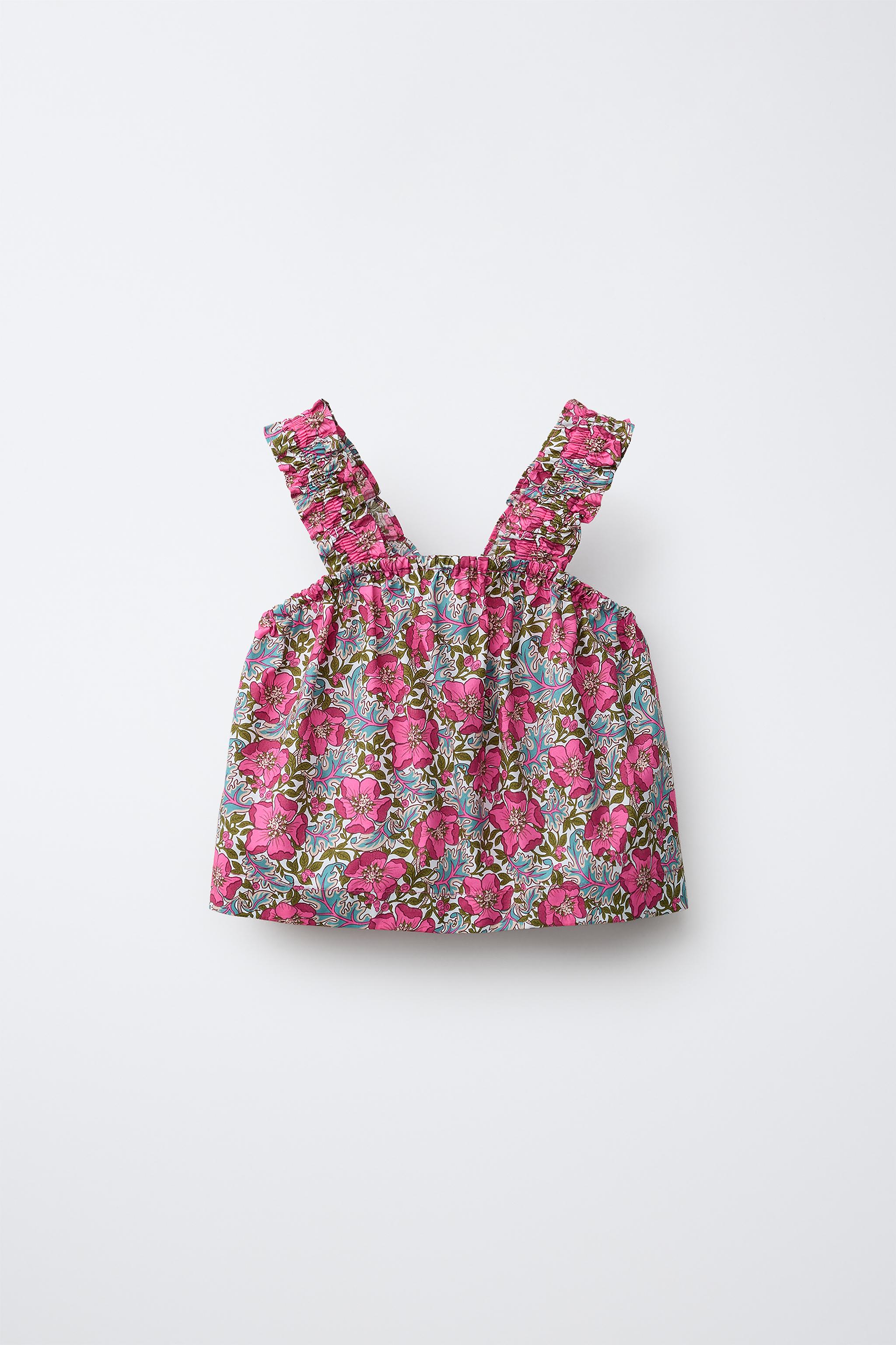 FLORAL PRINT TOP MADE WITH LIBERTY FABRIC